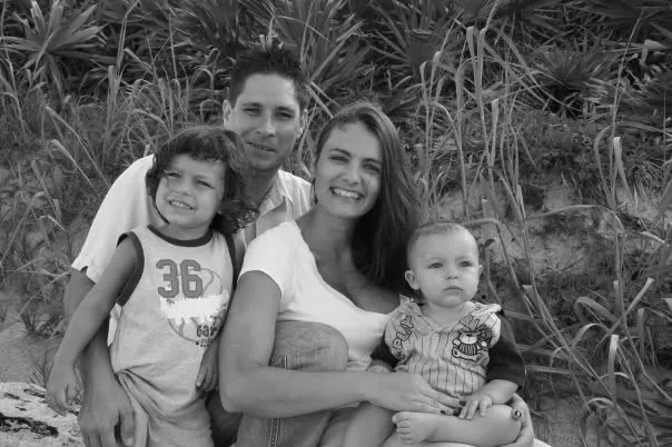 Jason Reittinger with his family in Flagler County, Florida
